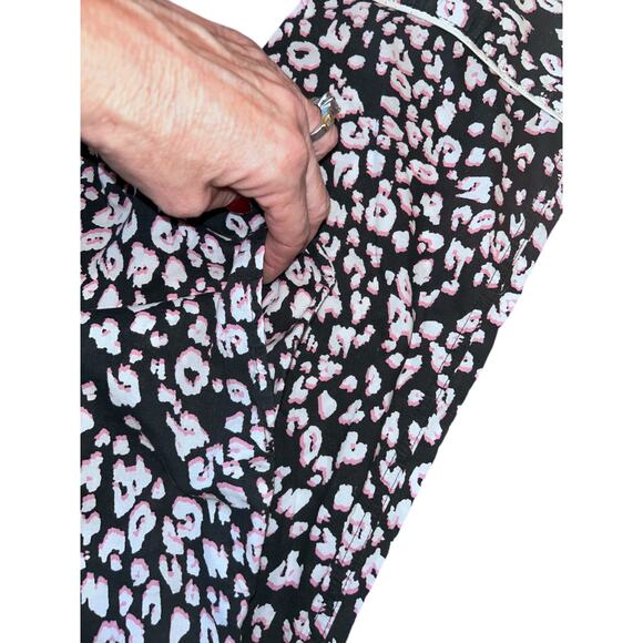 NEW Victoria’s Secret Black White Pink Animal Print Pajama Set Size SMALL - Picture 3 of 5